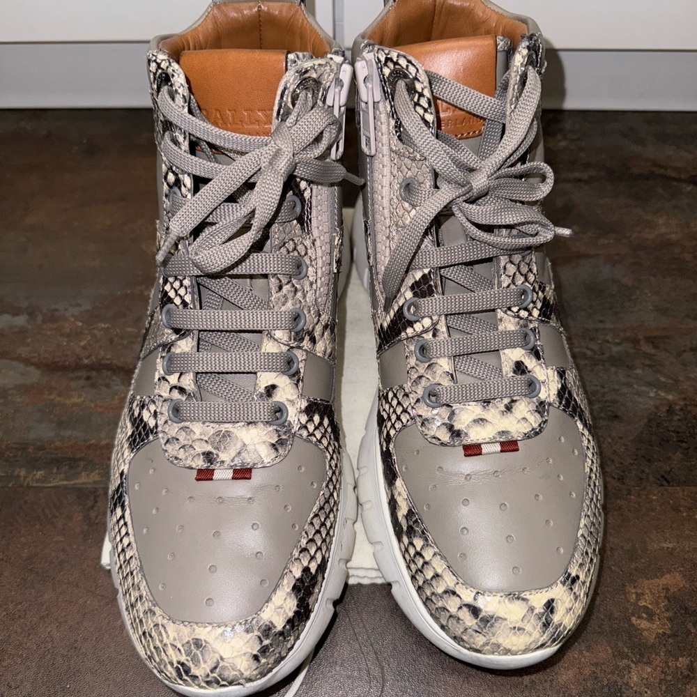 Snake Skin Bally Sneakers